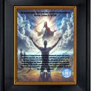 PRAYER WORKS Christian Home Decor Art Print. Gift of Emotional impact of prayer